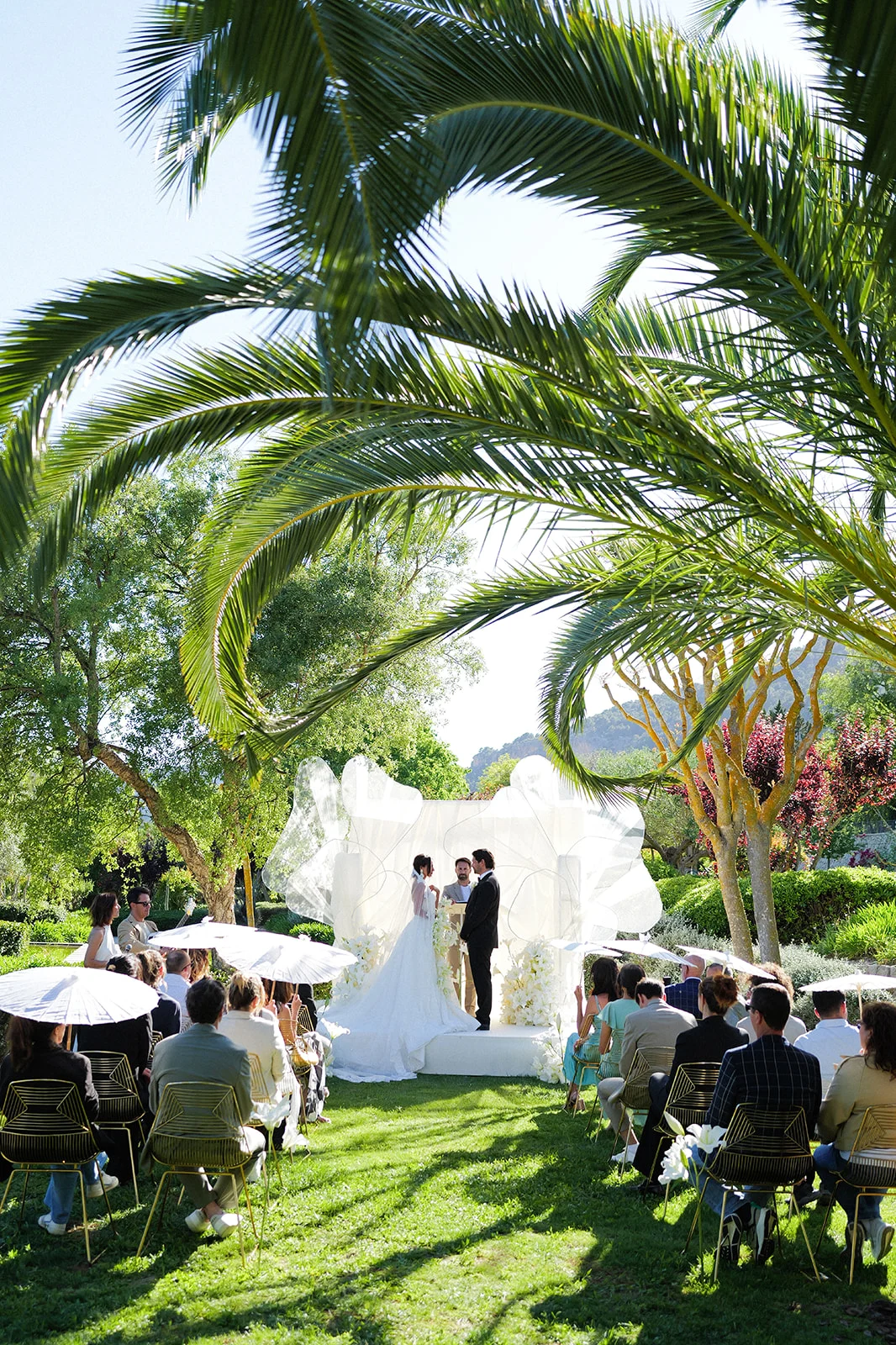 Real wedding moment filmed in Mallorca