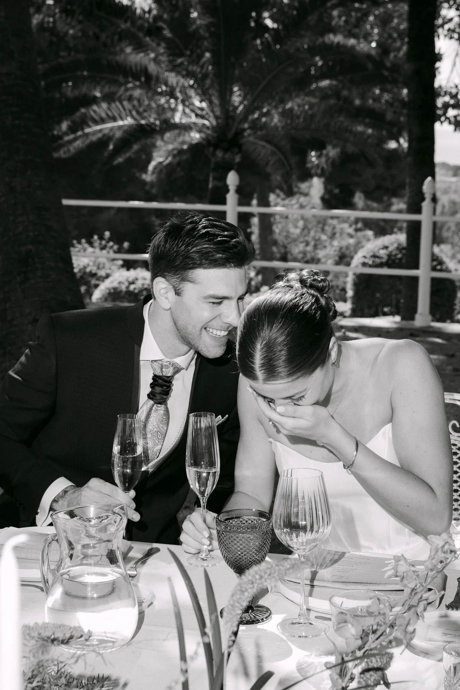 Real wedding moment filmed in Mallorca